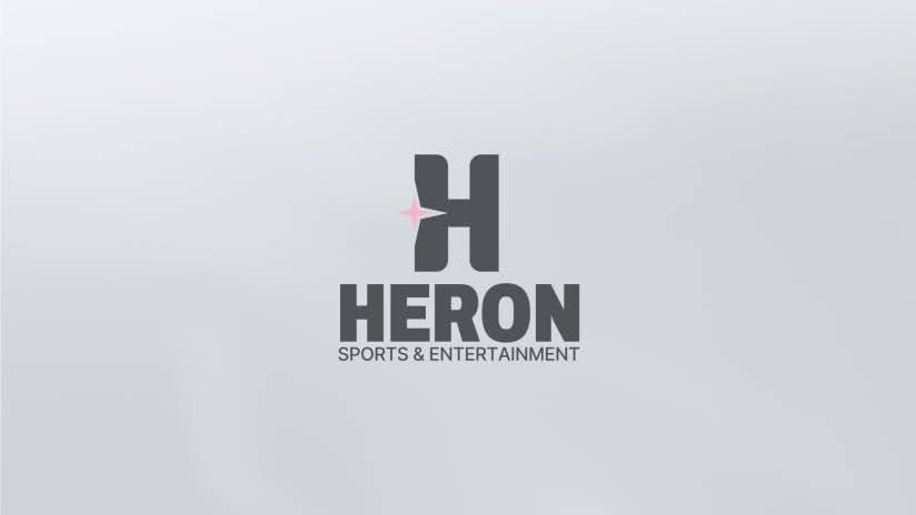 Heron Sports & Entertainment logo featuring a stylized “H” above the company name.